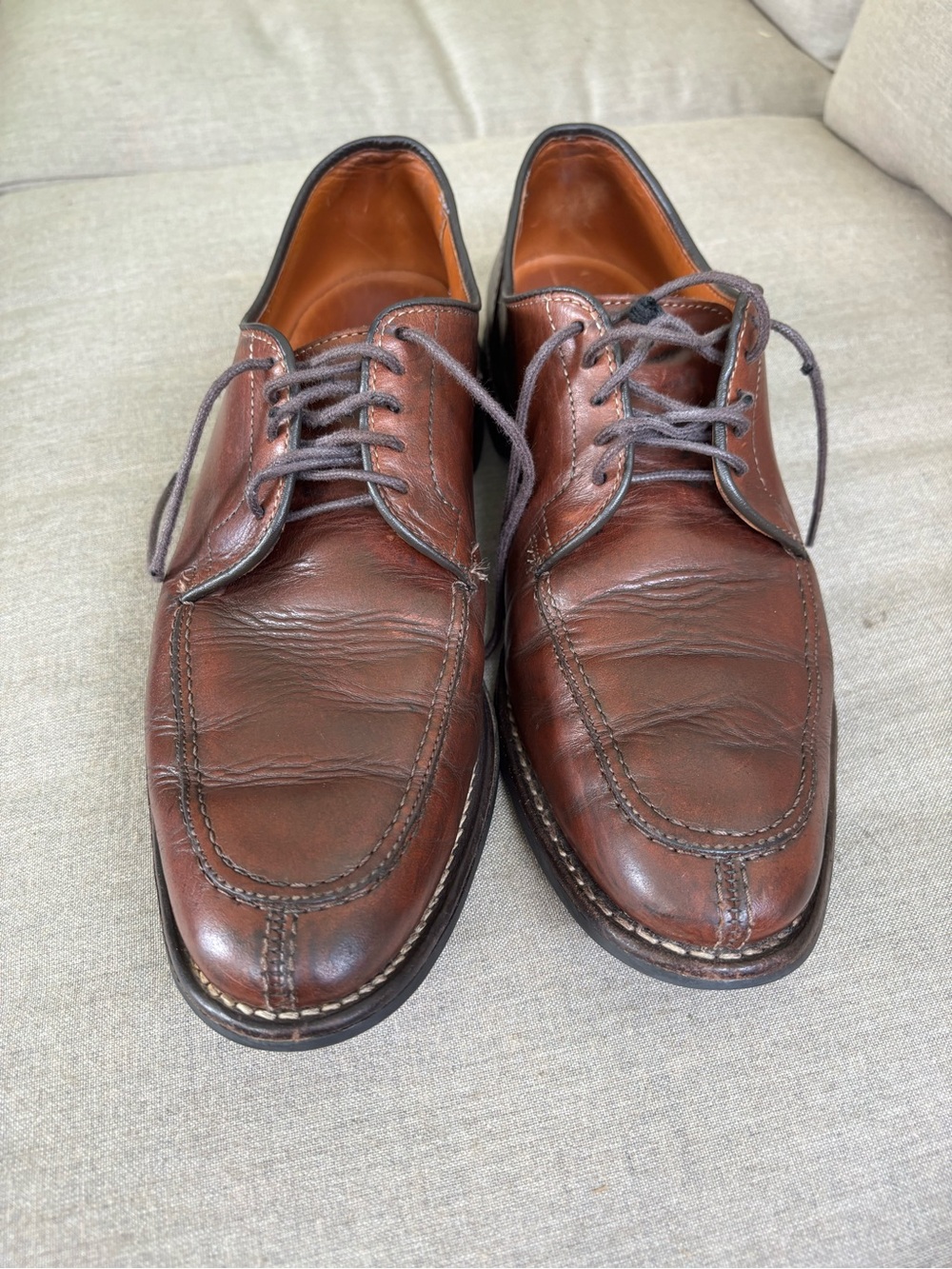 Allen Edmonds Clark Street Brown Leather Penny Loafers Men’s Dress Shoes USA